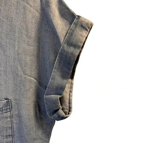 Zilcremo, Chambay Blue Shirt Dress, Mini, Soft Cotton, M - Picture 7 of 16